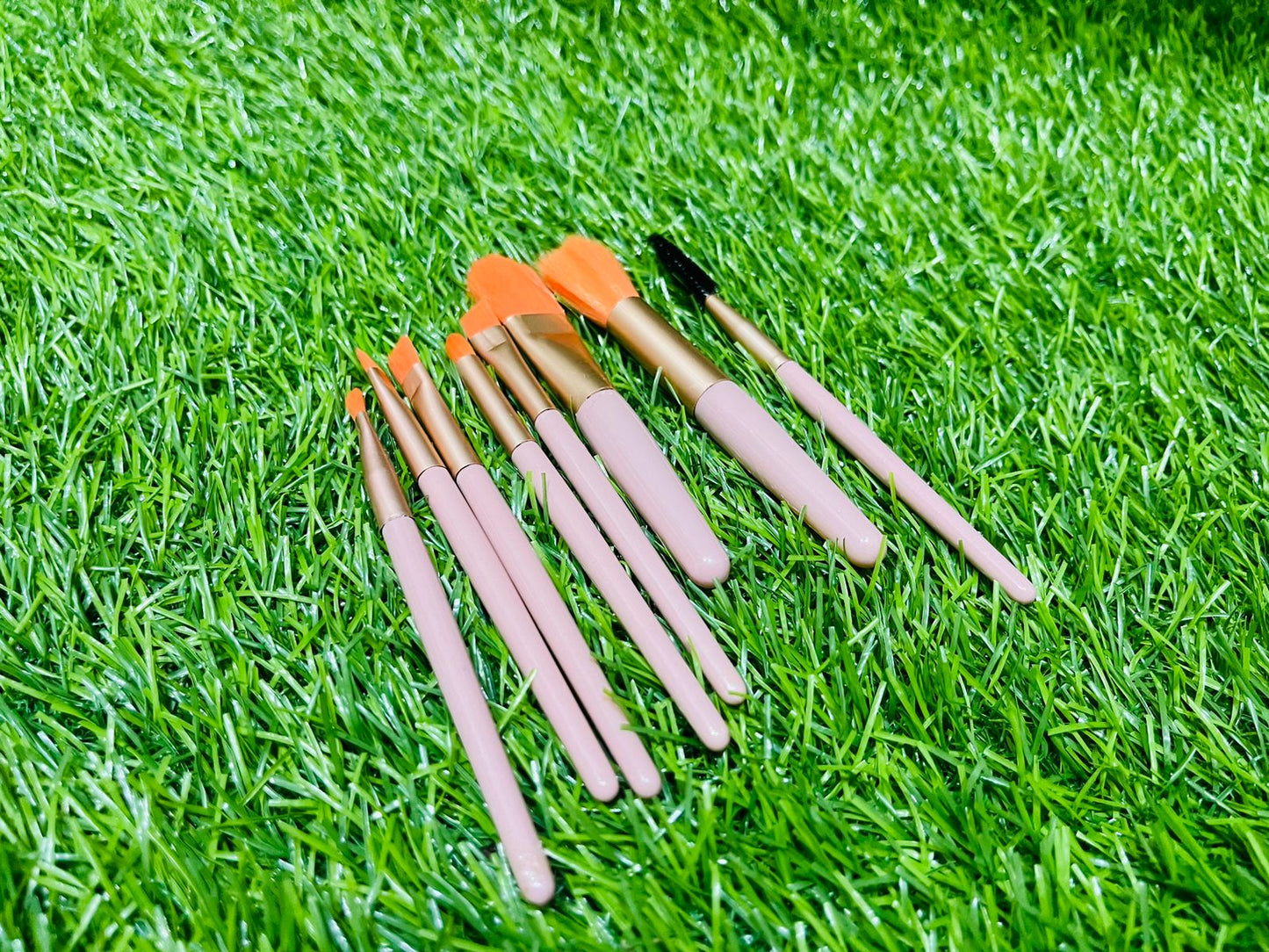 8 PCS CUTE ECO FRIENDLY POUCH STYLE MAKEUP BRUSHES