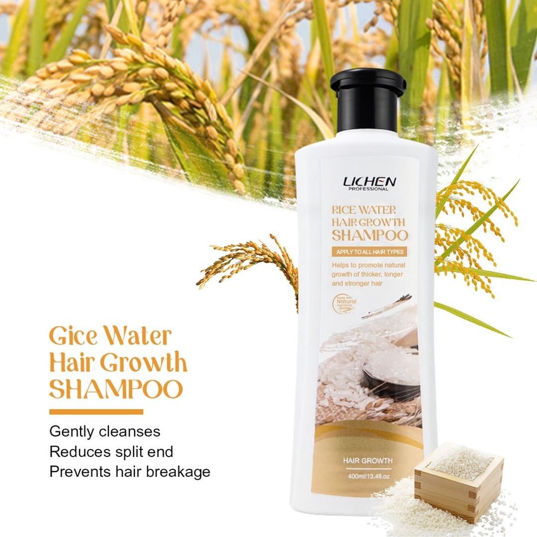 Lichen Rice Water Hair Growth Shampoo 400ML