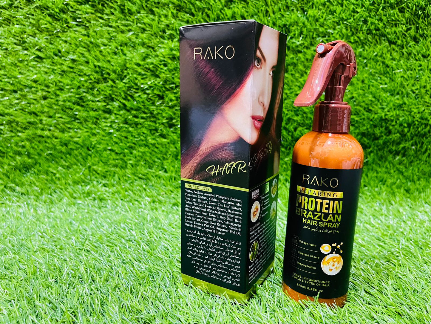 RAKO BRAZILIAN KERATIN PROTEN HEAT DEFENCE HAIR SPRAY