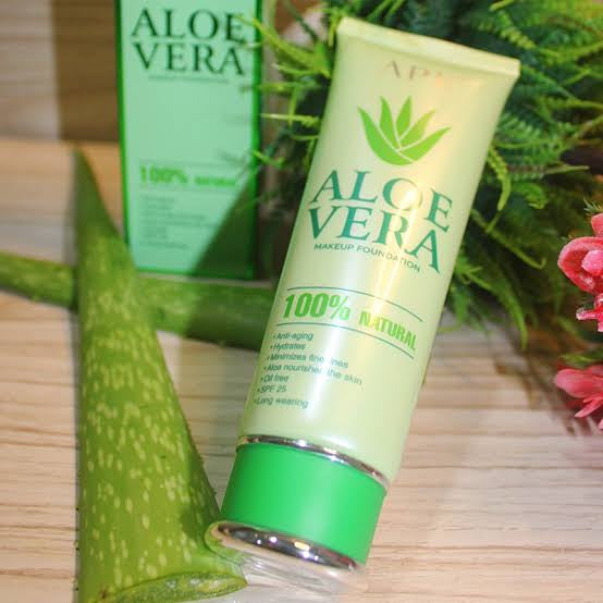 APK ALOEVERA MAKEUP FOUNDATION 100% NATURAL 80G TUBE
