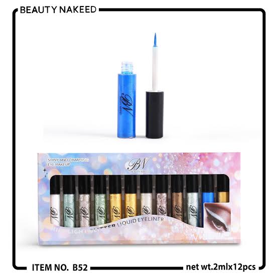 Bn liquid glitter liner pack of 12