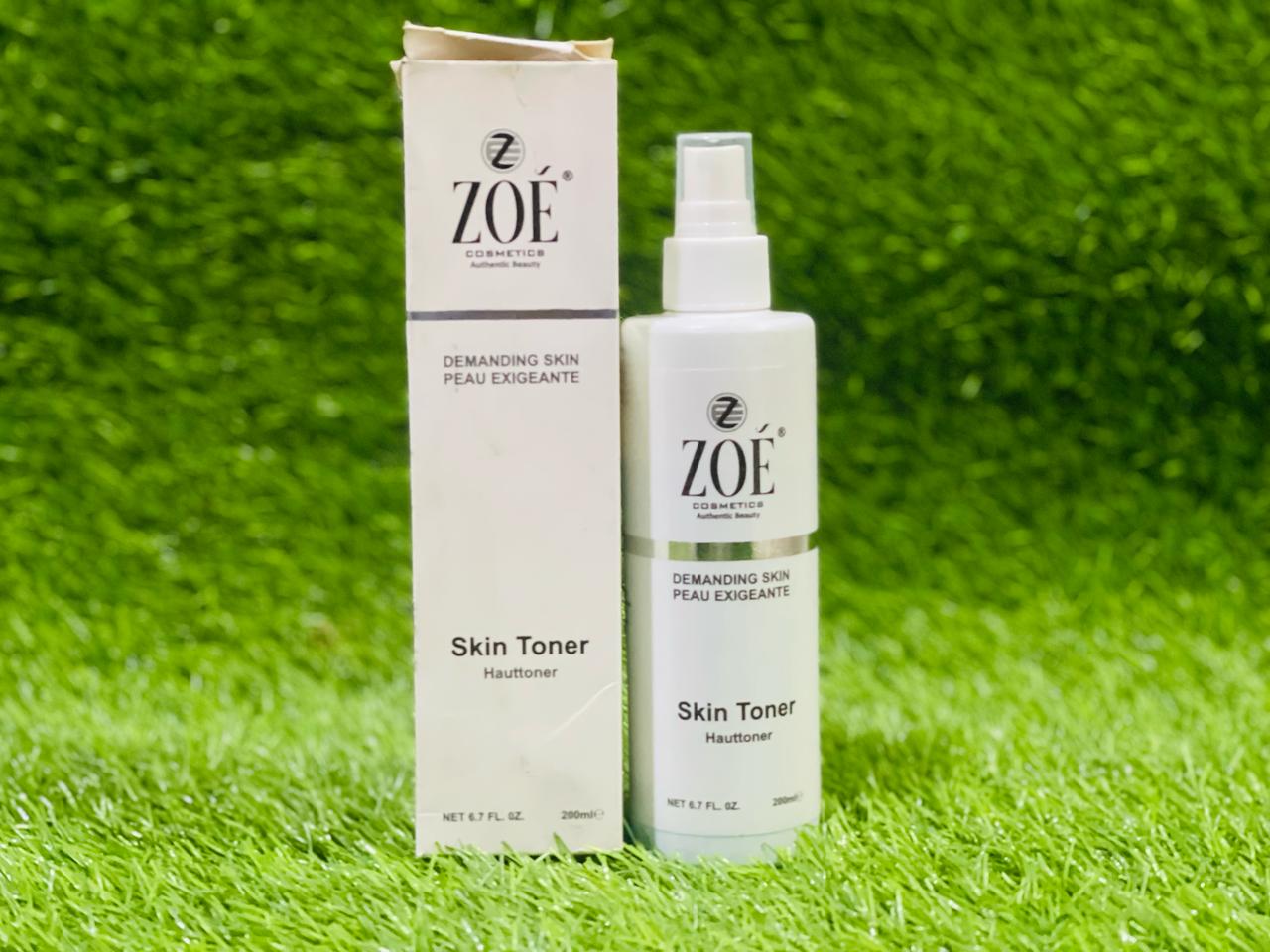 ZOE COSMETICS SKIN TONER BOTTLE