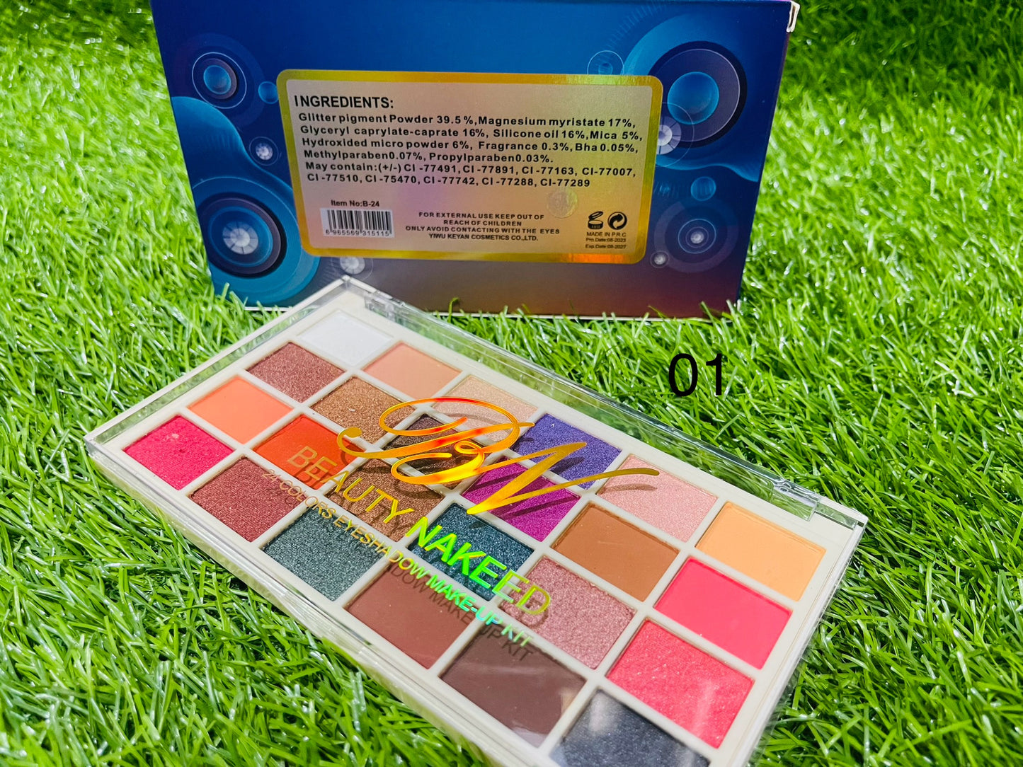 BN Beauty Nakeed 24 Colors Velvet+Matt Eyeshadow Kit Palette B-24