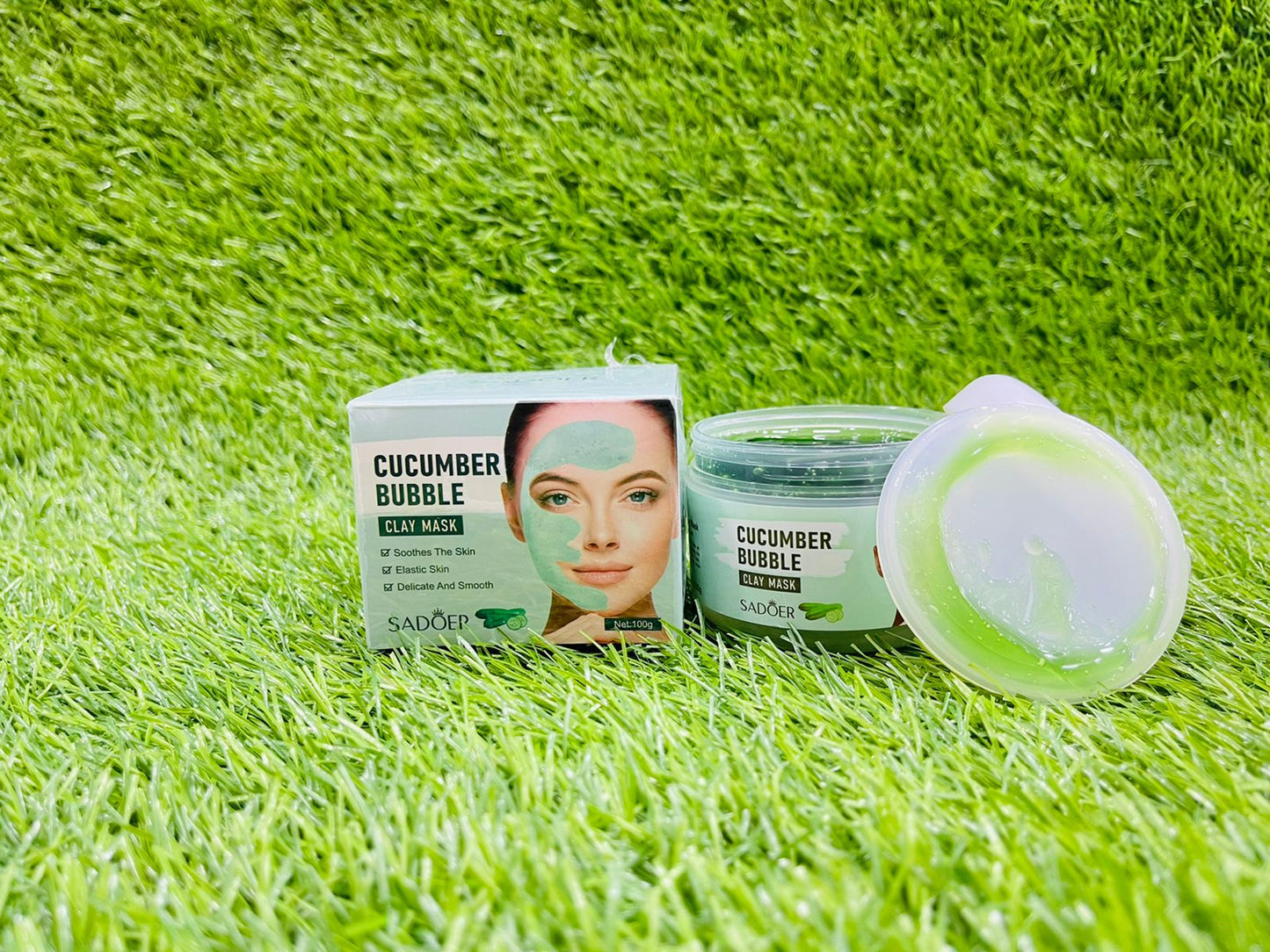 SADOER CUCUMBER BUBBLE CLAY MINERAL MASK(ALL SKIN TYPES)