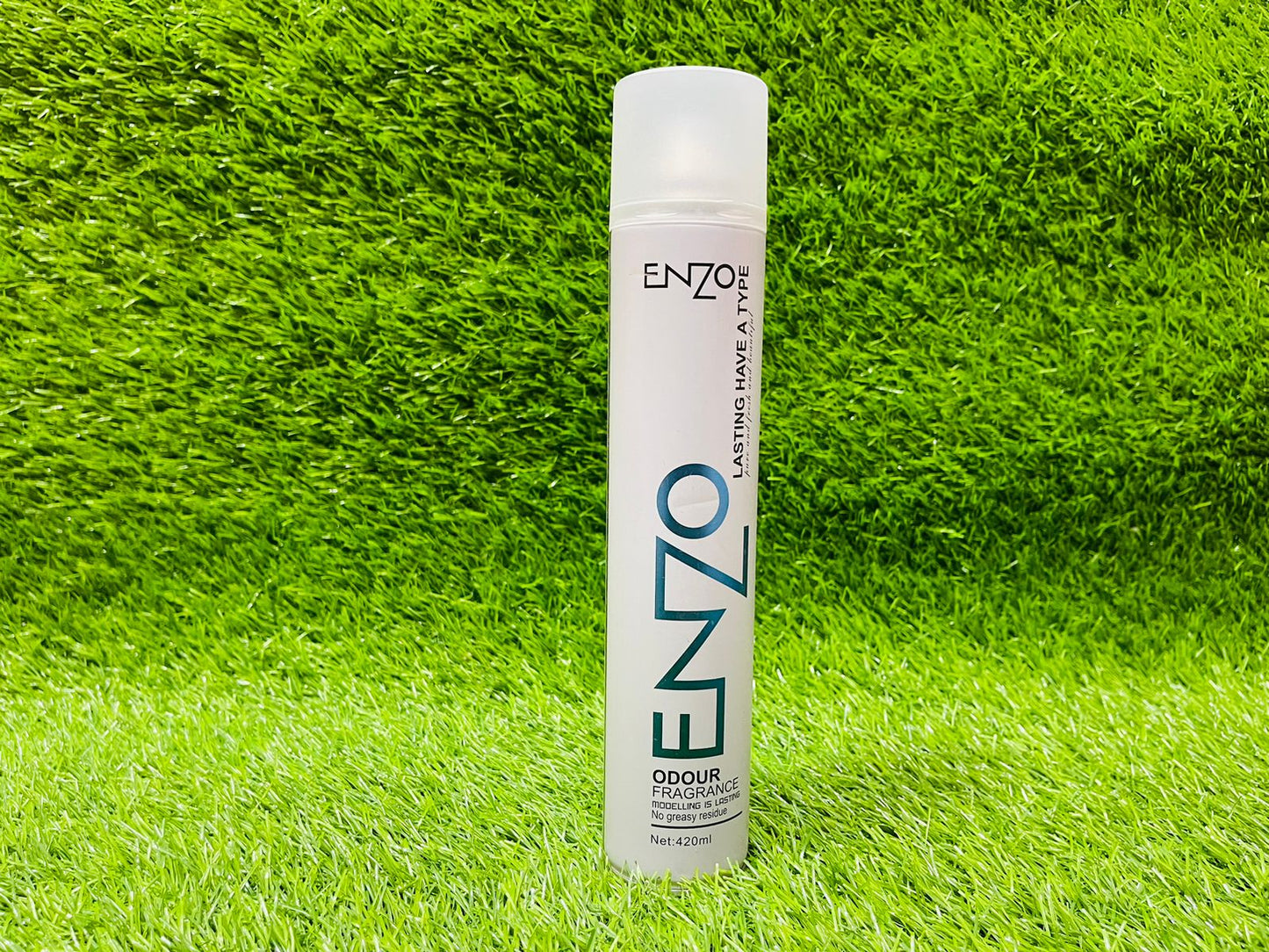 ENZO WHITE HAIR SPRAY ODOURE FRAGRANCE  NO GREASY RESIDUE HAIR SPRAY  (420 ml)
