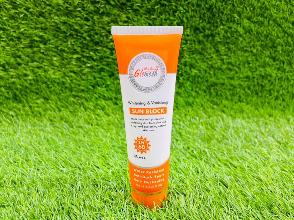 GLOMESH SUNBLOCK SPF 60+ 120ML(ALL SKIN TYPES)