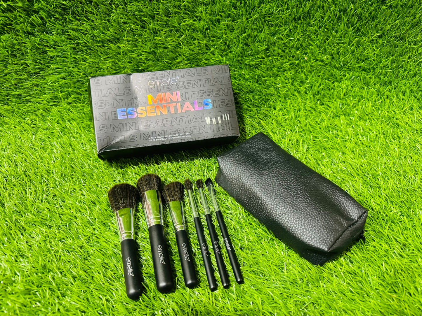 Emelie mini essential brushes 6pcs with bag