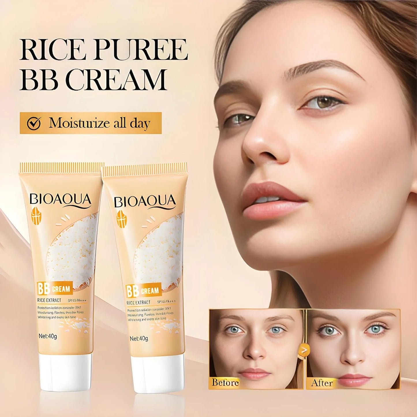 BIOAQUA RAW PULP RICE BB CREAM 40G