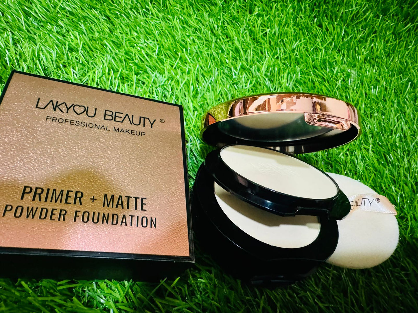 Lakyou beauty prime + matte shine&matt face powder