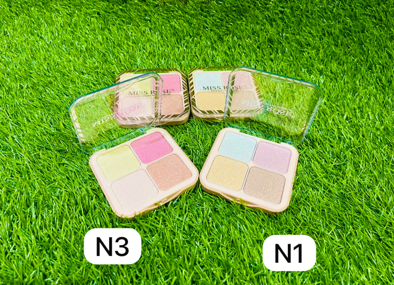 Miss rose Illusory Ice Cube 4-Color Highlighter kit