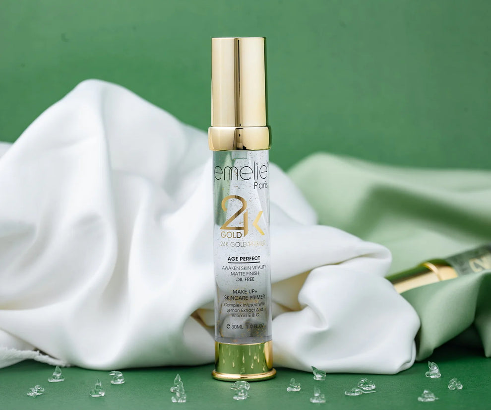 EMELIE 24k GOLD PRIMER BOTTLE 30ML.