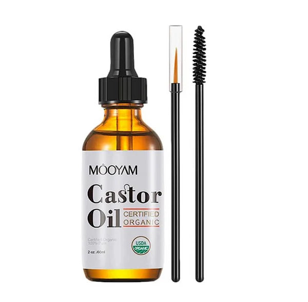 MOOYAM 100%CASTOR OIL ANTI HAIR LOSS AND EYEBROW/LASHES