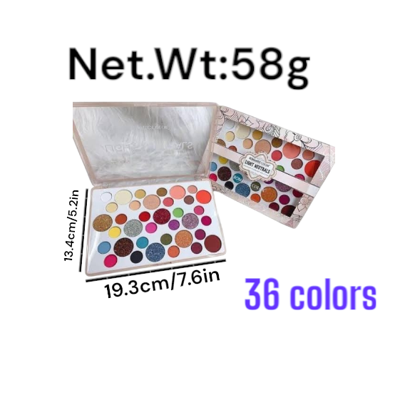ROMANTIC COLOUR LIGHT NEUTRALS RC6644 SHIMMER+MATT MAKEUP PALETTE