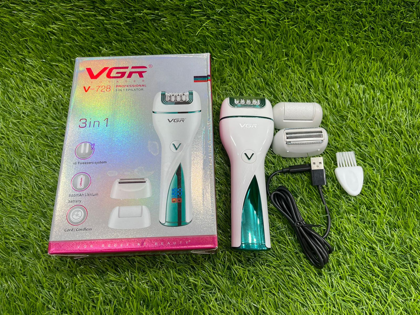 VGR V-728 HAIR EPILATOR 3in1
