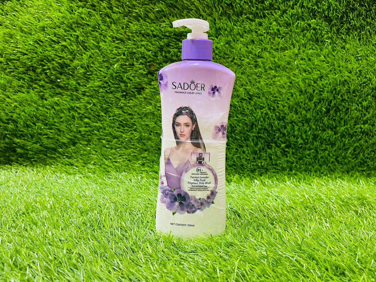 Sadoer Fragrance Luxury Series Lavender Silky Fresh Body Wash 500ml