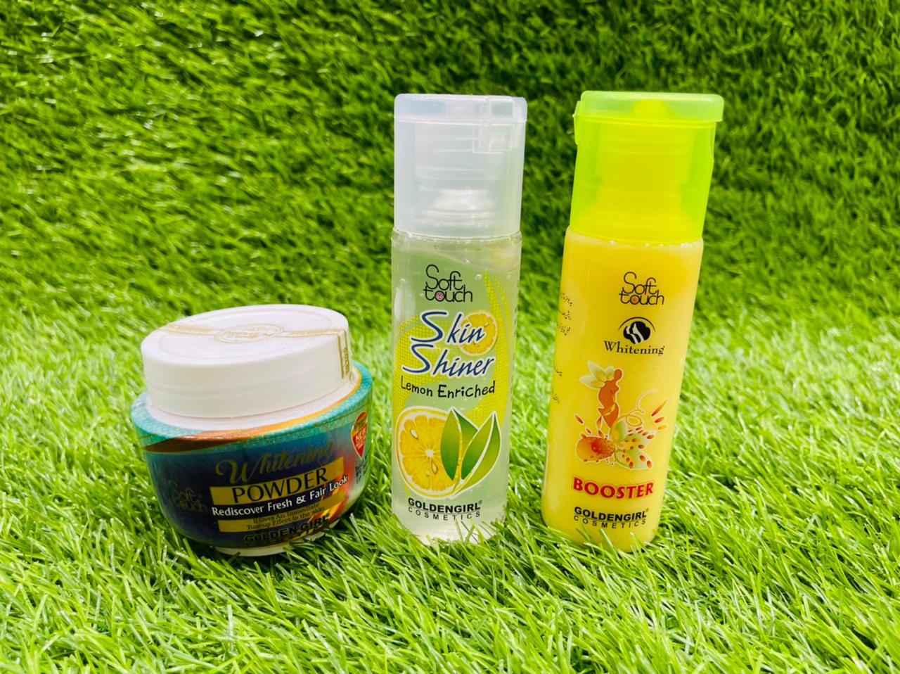 SOFT TOUCH WHITENING SKINPOLISH KIT  120 ML(ALL SKIN TYPES)