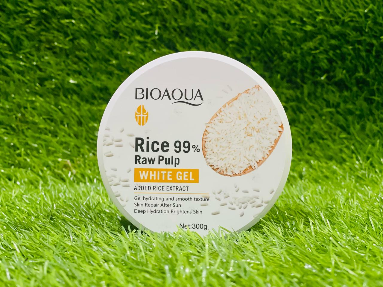 Bioaqua Rice Raw Pulp White Gel Moisturizing Brightening Gel 300g