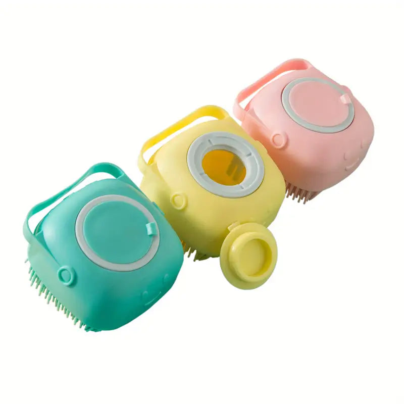 Soft Silicone Body Brush With Ergonomic Non-Slip Handle