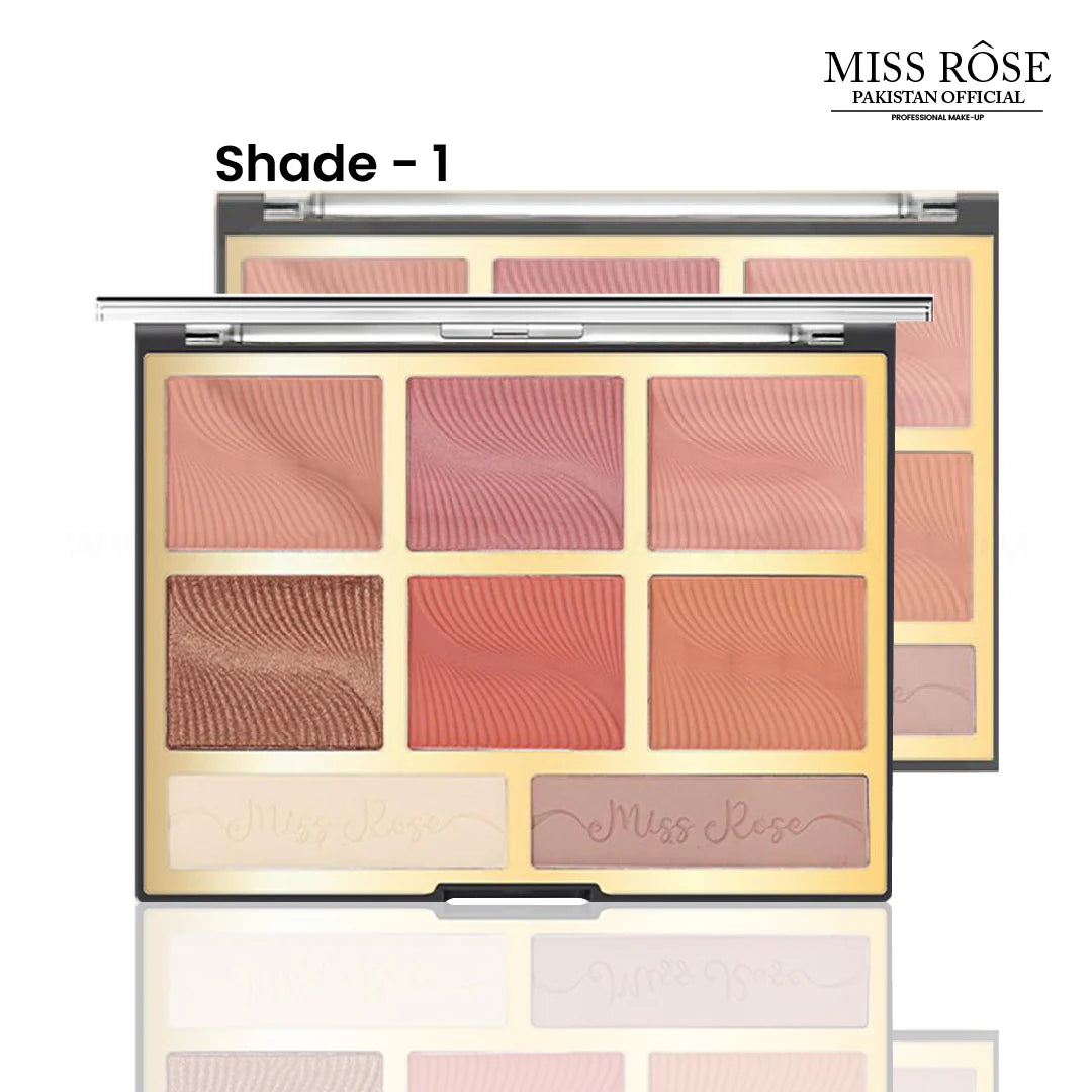 MISSROSE 6 COLOUR BLUSH ON AND CONTOUR KIT