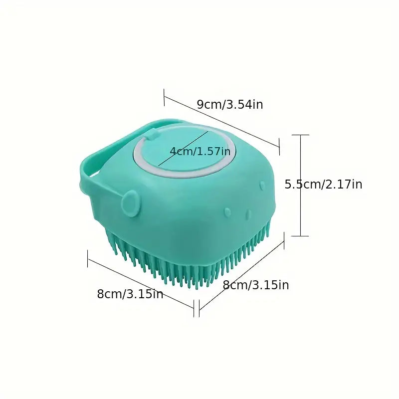 Soft Silicone Body Brush With Ergonomic Non-Slip Handle
