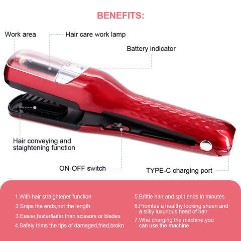 CORDLESS SPLIT END TRIMMER
