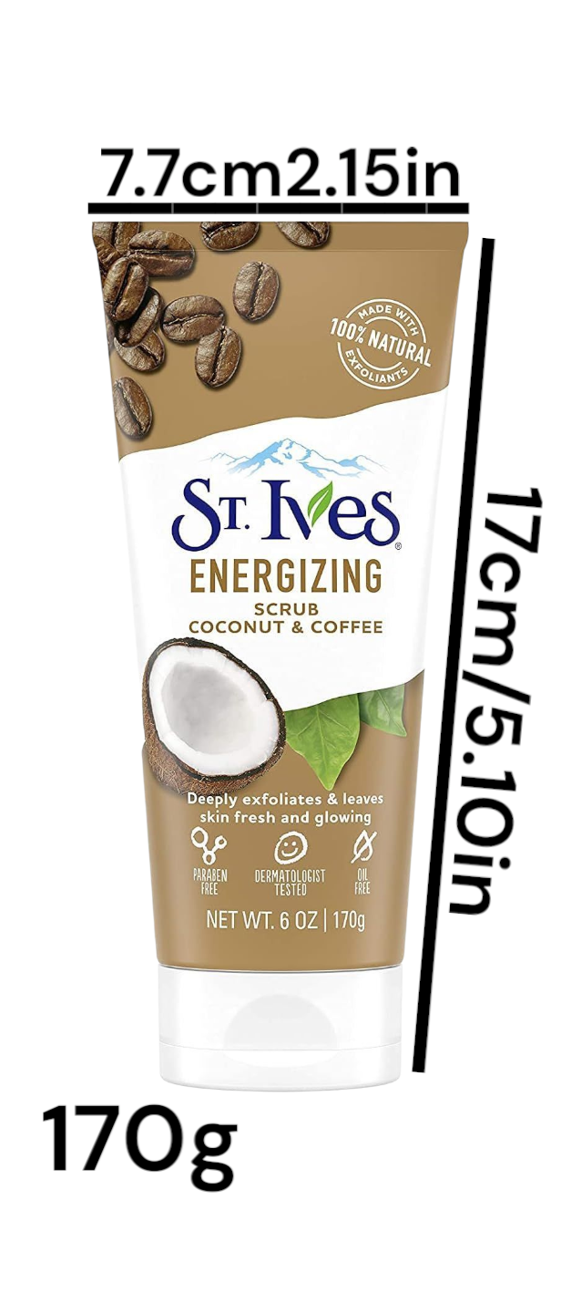 ST.IVES ENERGIZING COCONUT & COFFEE SCRUB (ALL SKIN TYPES)