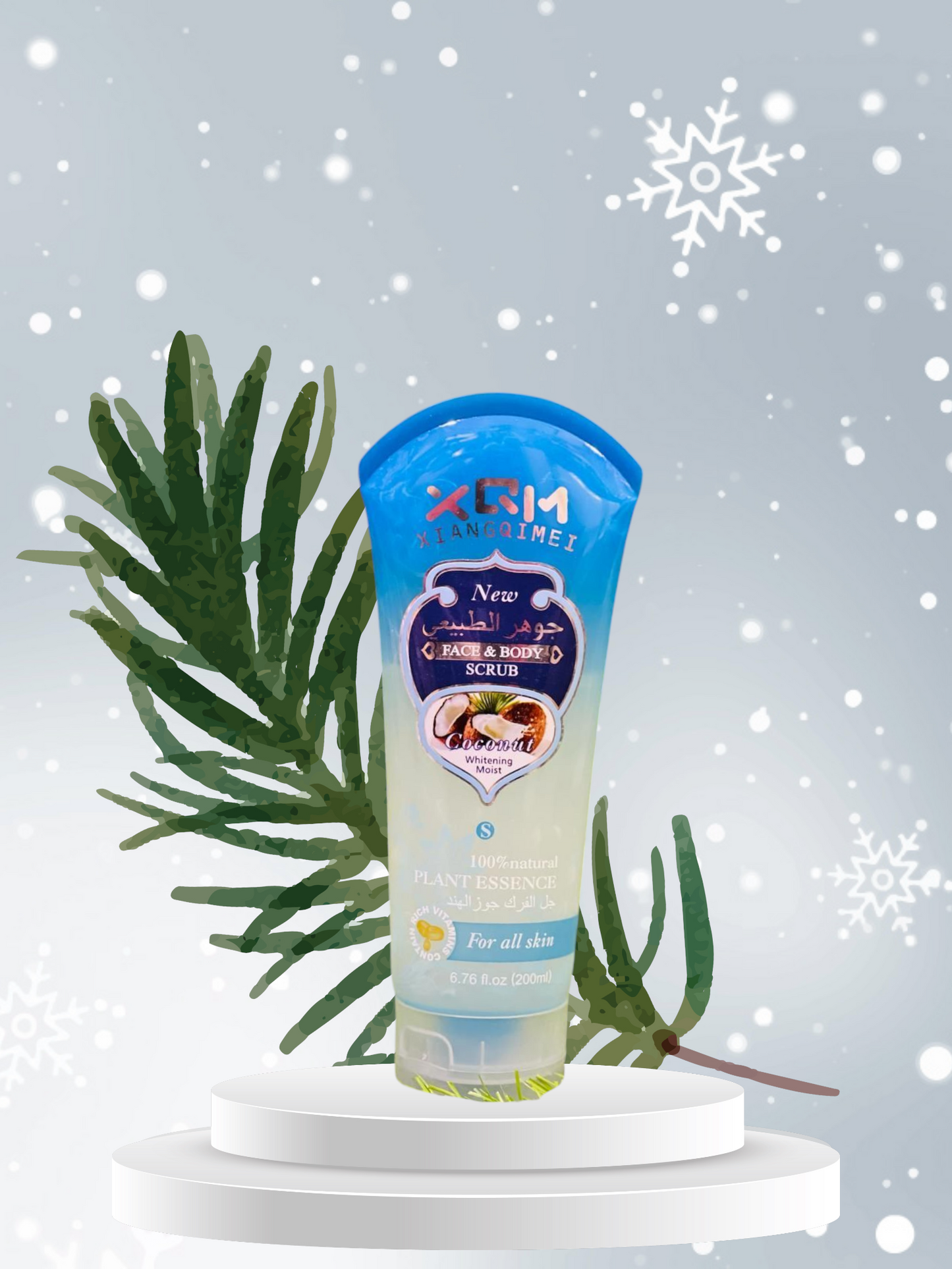 XQM FACE & BODY CLEANSING SCRUB GEL 200ML (ALL SKIN TYPES)