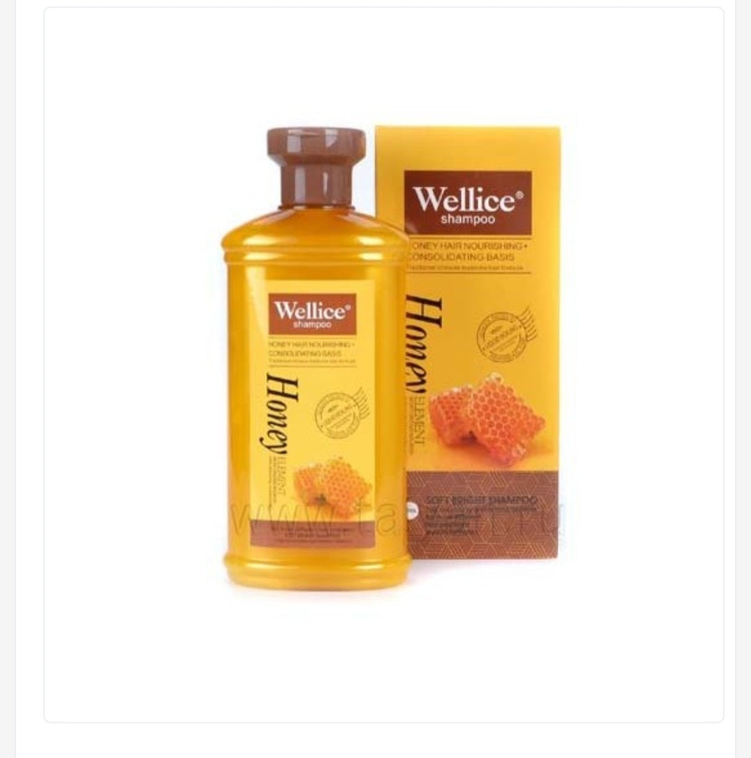 WELLICE HONEY HAIR NOURISHMENT HAIR SHAMPOO 400ML.