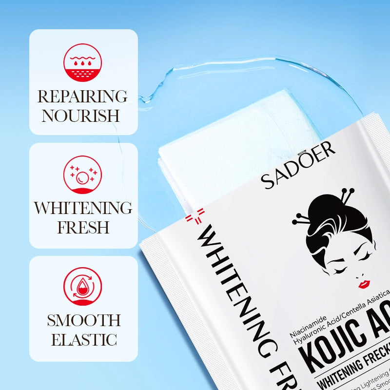 SADOER KOJIC ACID WHITENING FRACKLES FACE SHEET MASK