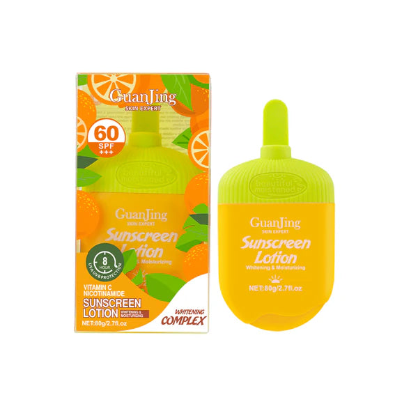 GUANJING Sunscreen Lotion SPF 60 Vitamin C & Nicotinamide 80g(ALL SKIN TYPES)