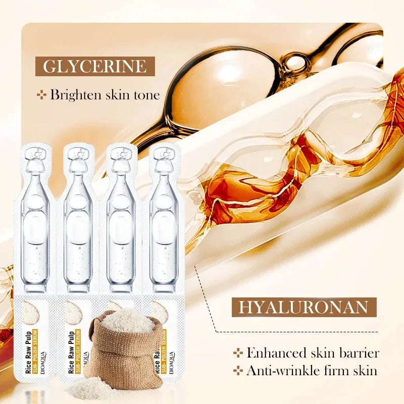 Biaoqua Rice Raw Pulp Sub-Polish Hyaluronic Acid Serum 1.9ML (Single pcs)
