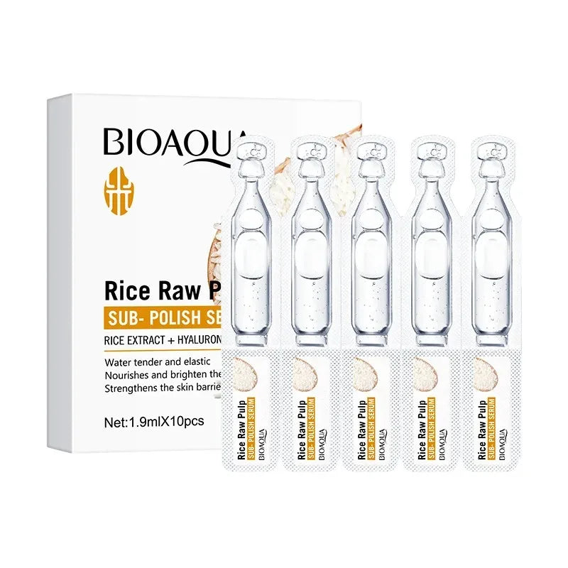 Biaoqua Rice Raw Pulp Sub-Polish Hyaluronic Acid Serum 1.9ML (Single pcs)
