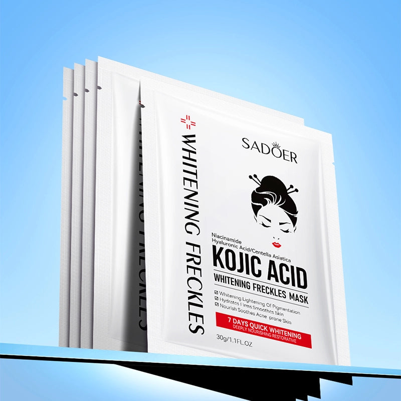 SADOER KOJIC ACID WHITENING FRACKLES FACE SHEET MASK