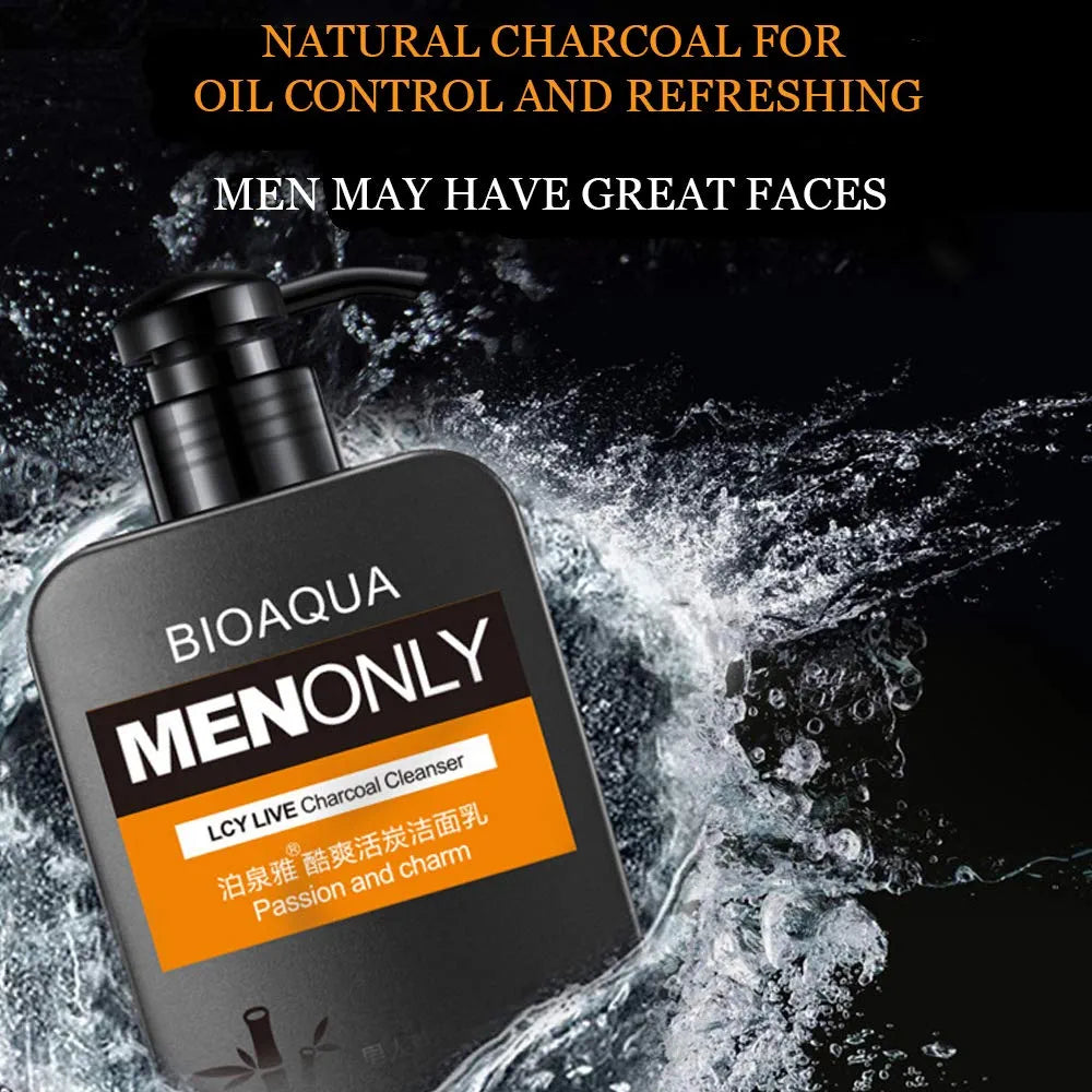 BIOAQUA MEN ONLY FACE WASH PUMP PACK 168GM