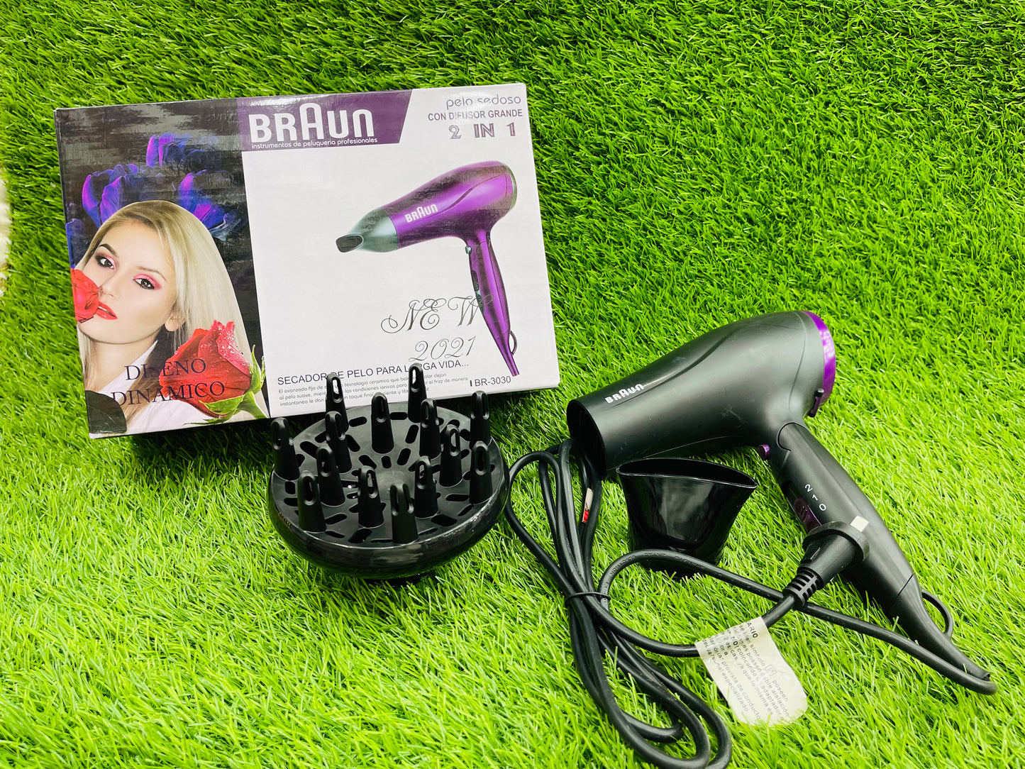 BRAUN 2in1 2200W HAIR DRYER BR-3030
