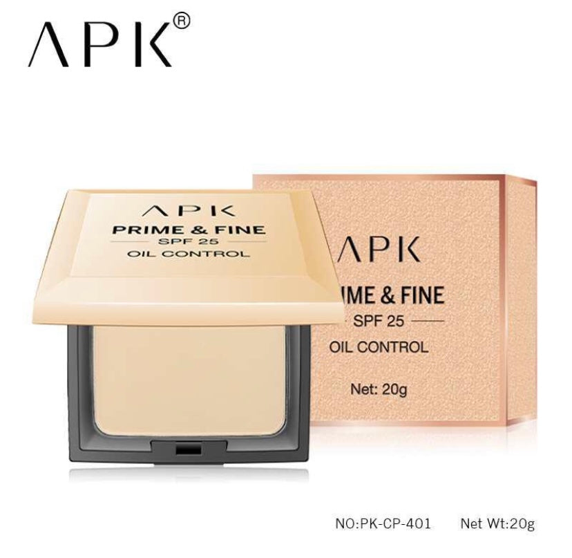 APK PRIME AND FINE SPF25 OIL CONTROL SHINE&MATT FACE POWDER