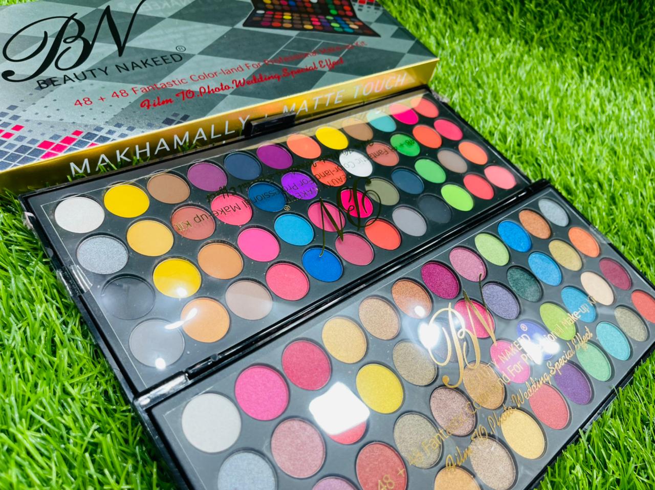 BN BEAUTY NAKED EYESHADOW MAKEUP PALLETE 48+48 VELVET+MATT PALLETE