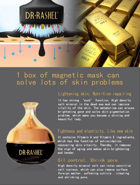 DR RASHEL BLACK FACE MAGNET MASK