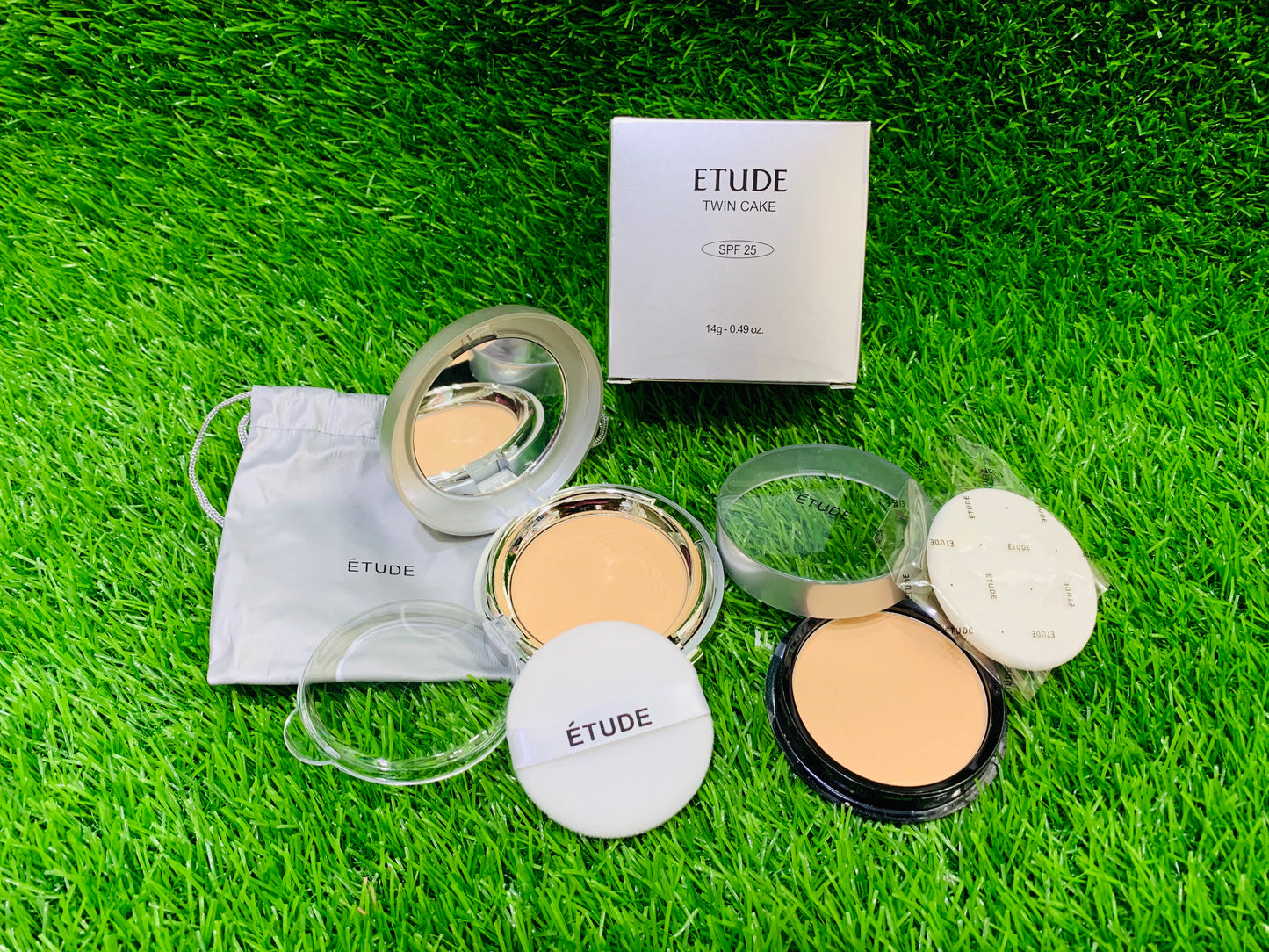 ETUDE DOUBLE FACE POWDER CASE PLUS REFILL