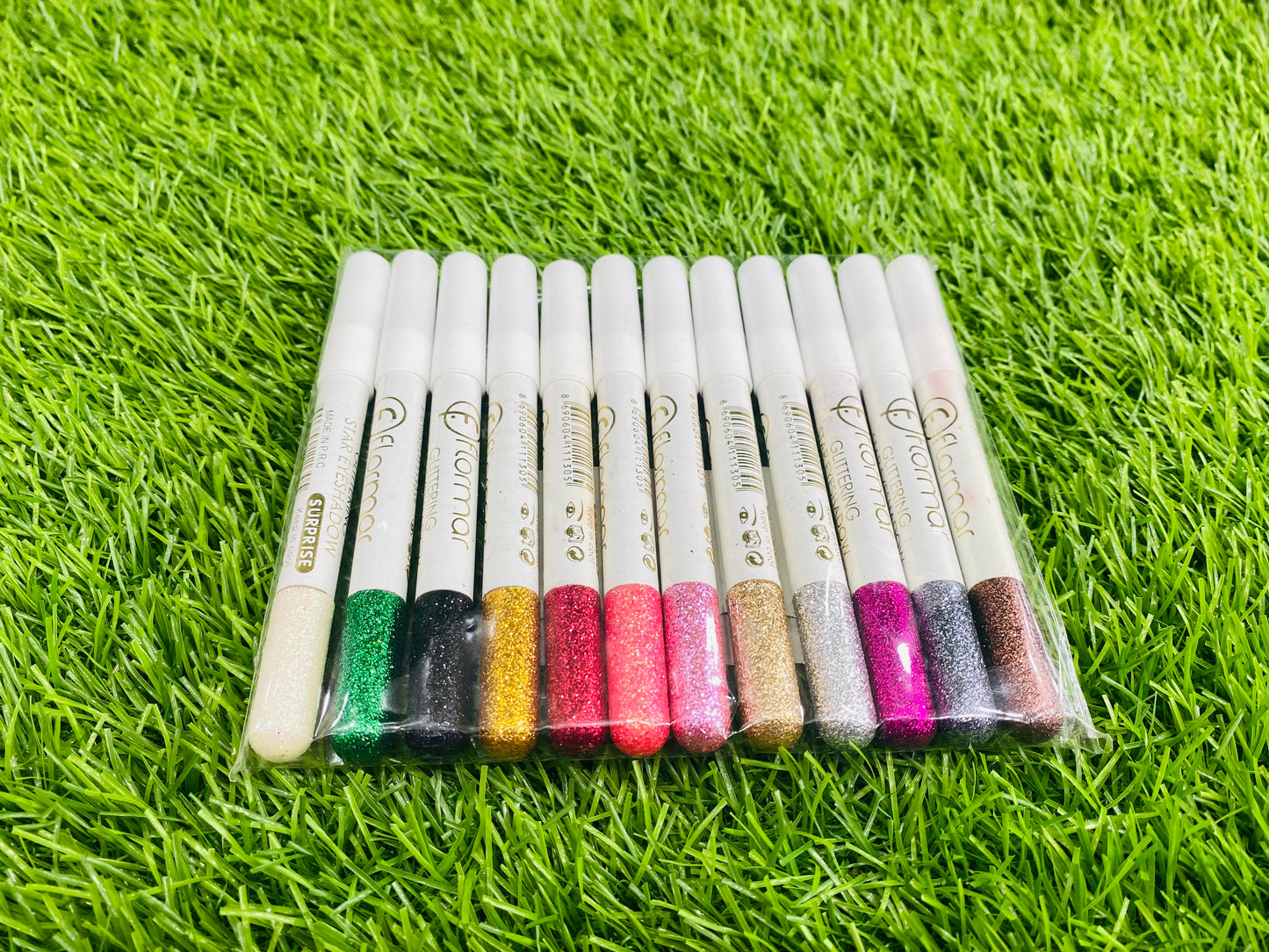 FLORMAR GLITTER PENCILS PACK OF 12