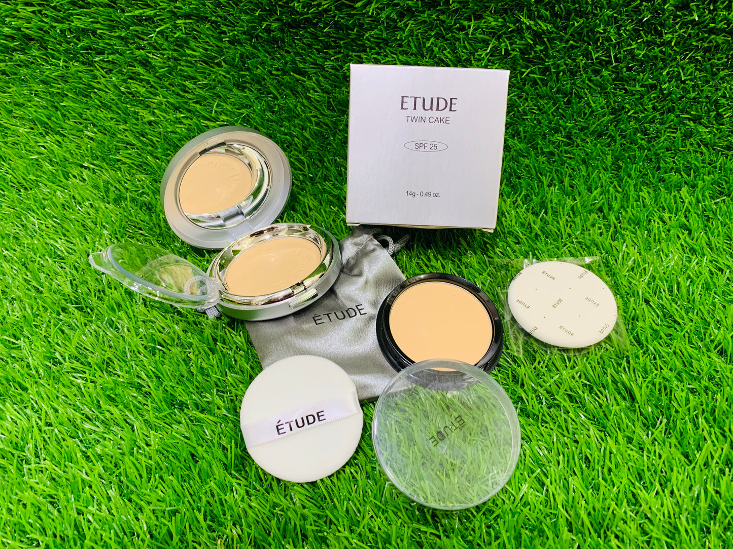 ETUDE DOUBLE FACE POWDER CASE PLUS REFILL