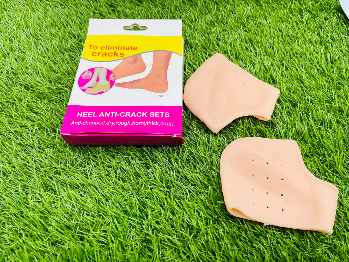 SILICON ANTI HEEL CRACK SOCKS SET