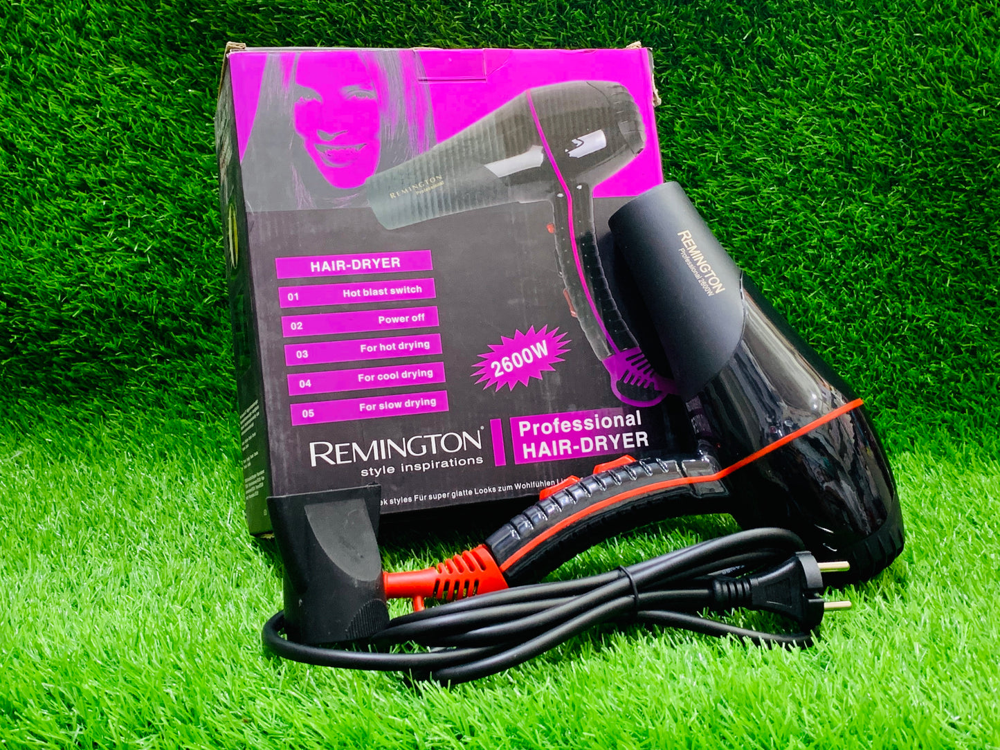 Remington styler professional hair dryer 2600W Model no:6026