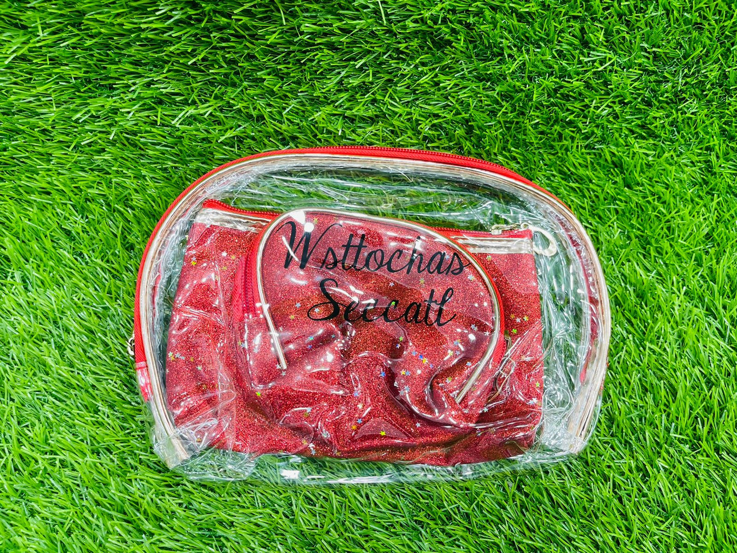 WSTTOCHAS SECCATT 3PCS MAKEUP POUCH SET.