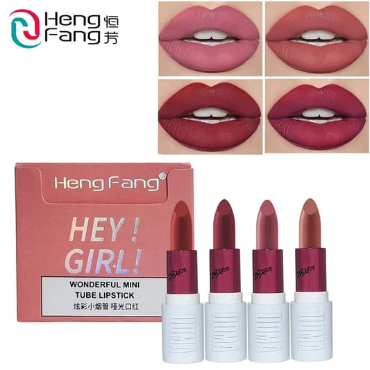Heng Feng 4 Pcs Hey Girl Wonder Tube Lipstick Set 9103