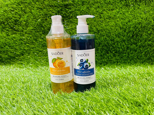 Sadoer Mild Exfoliating Blueberry Beads Body Wash 300ml