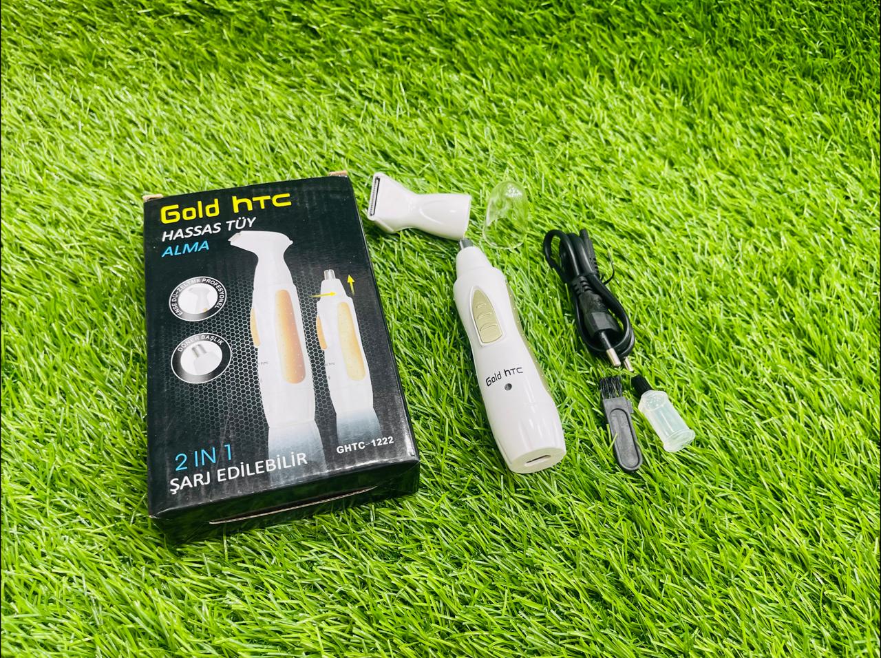GOLD HTC NOSE AND FACE TRIMMER