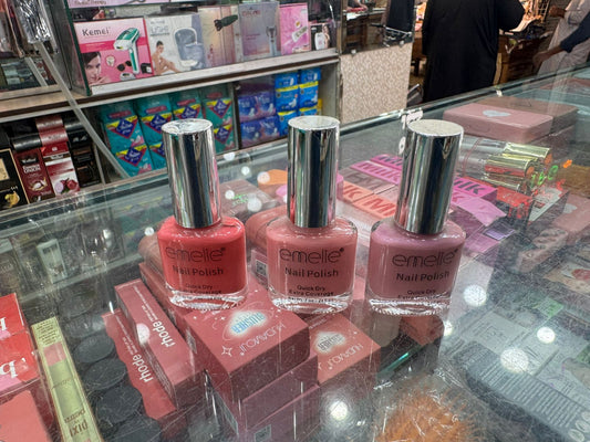 EMELIE PINK COLOUR NAIL POLISH PACK OF 3(51,42,10)