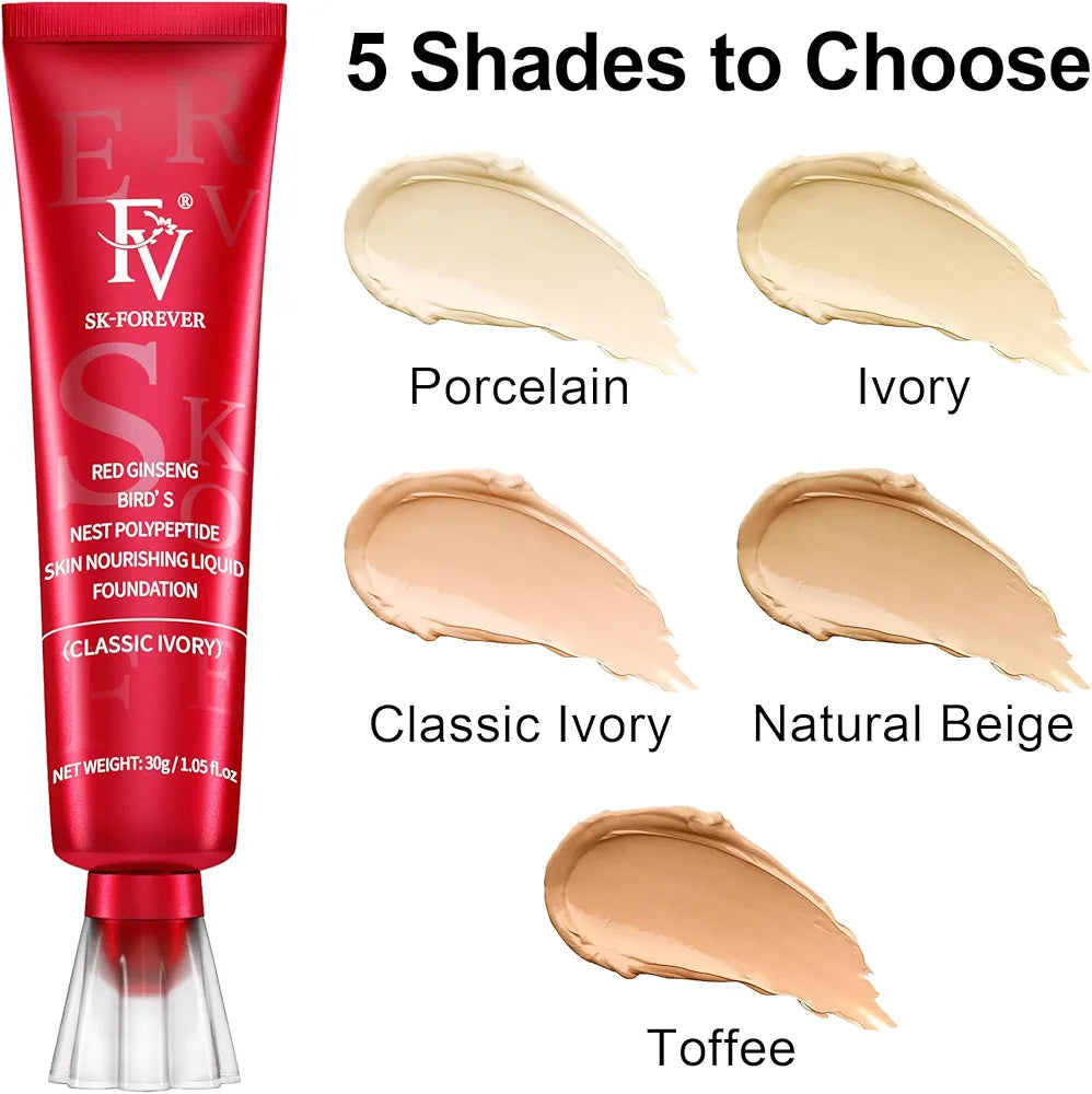 FV Waterproof Liquid Foundation with Matte Finish, Lightweight 30G