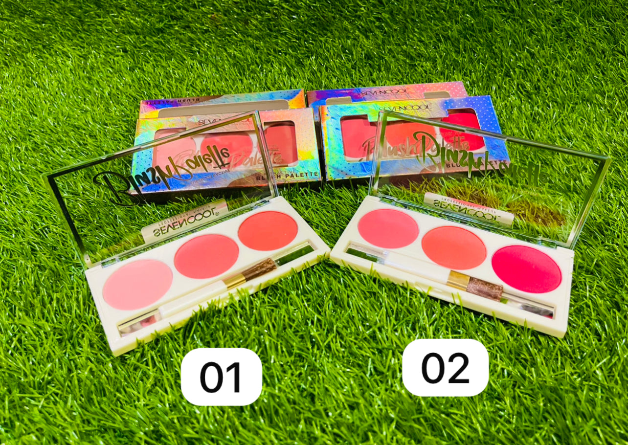 Sevencool 3-colour Blusher